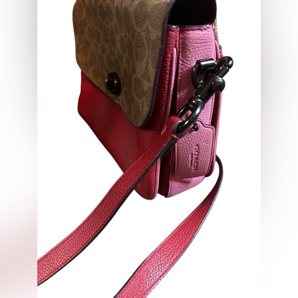 Coach 74091 Cassie Signature Coated Canvas Crossbody Shoulder Bag Satchel - Picture 6 of 9